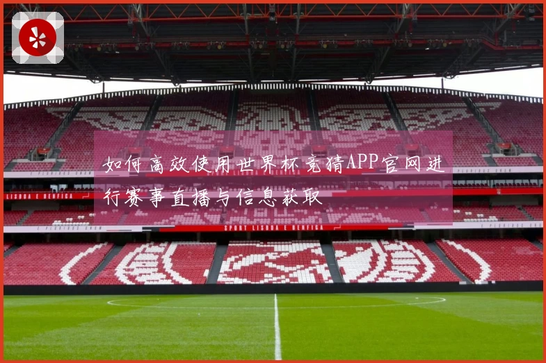 如何高效使用世界杯竞猜APP官网进行赛事直播与信息获取